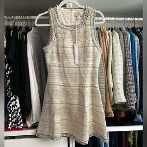 Adelyn Rae Cream Tweed Mini Dress